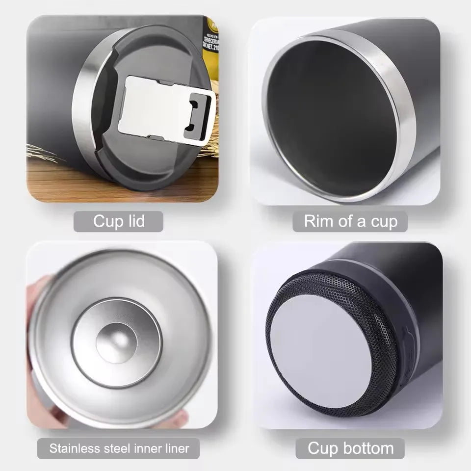 Bluetooth Audio Beer Cup 304 Stainless Steel Thermal Insulation Cold Cup with Bottle Opener Portable Car Cup
