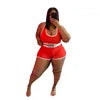 JL324 Hot Selling  Custom 2 Piece Women Short Set Printing Letter Two-Piece Suit Plus Size Women Short Set