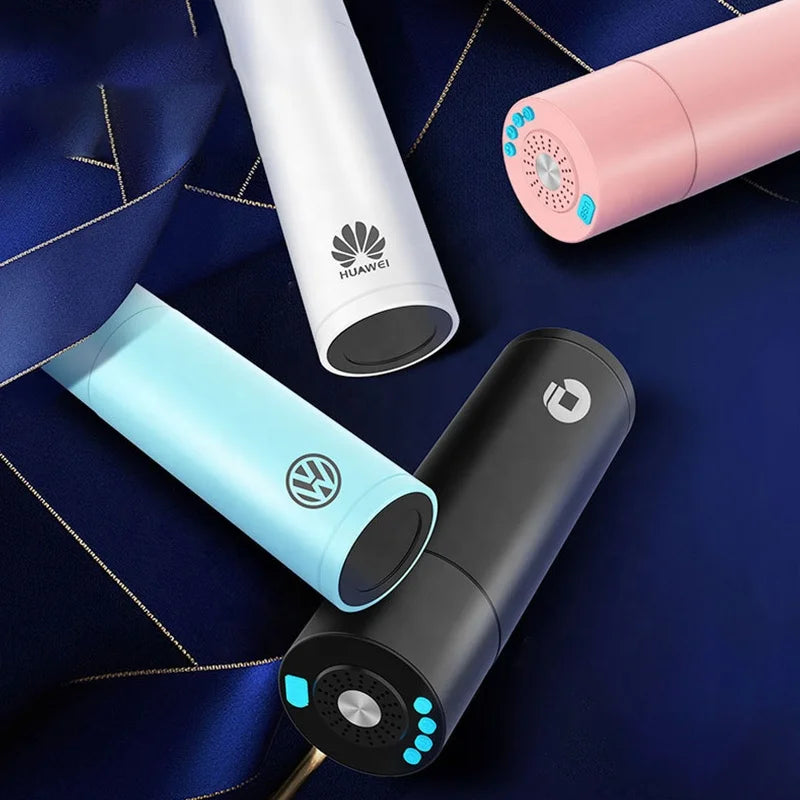 Customized 3 in 1 Steel Rechargible Smart Temperature FM Radio TF Bluetooth Speaker Tumbler Water Bottle with Reminder to Drink