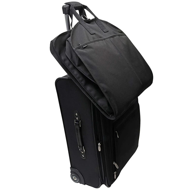 Custom Zipper Non Woven Oxford Polyester Suit Carrier Dustproof Foldable Waterproof Luxury Dress Cover Travel Garment