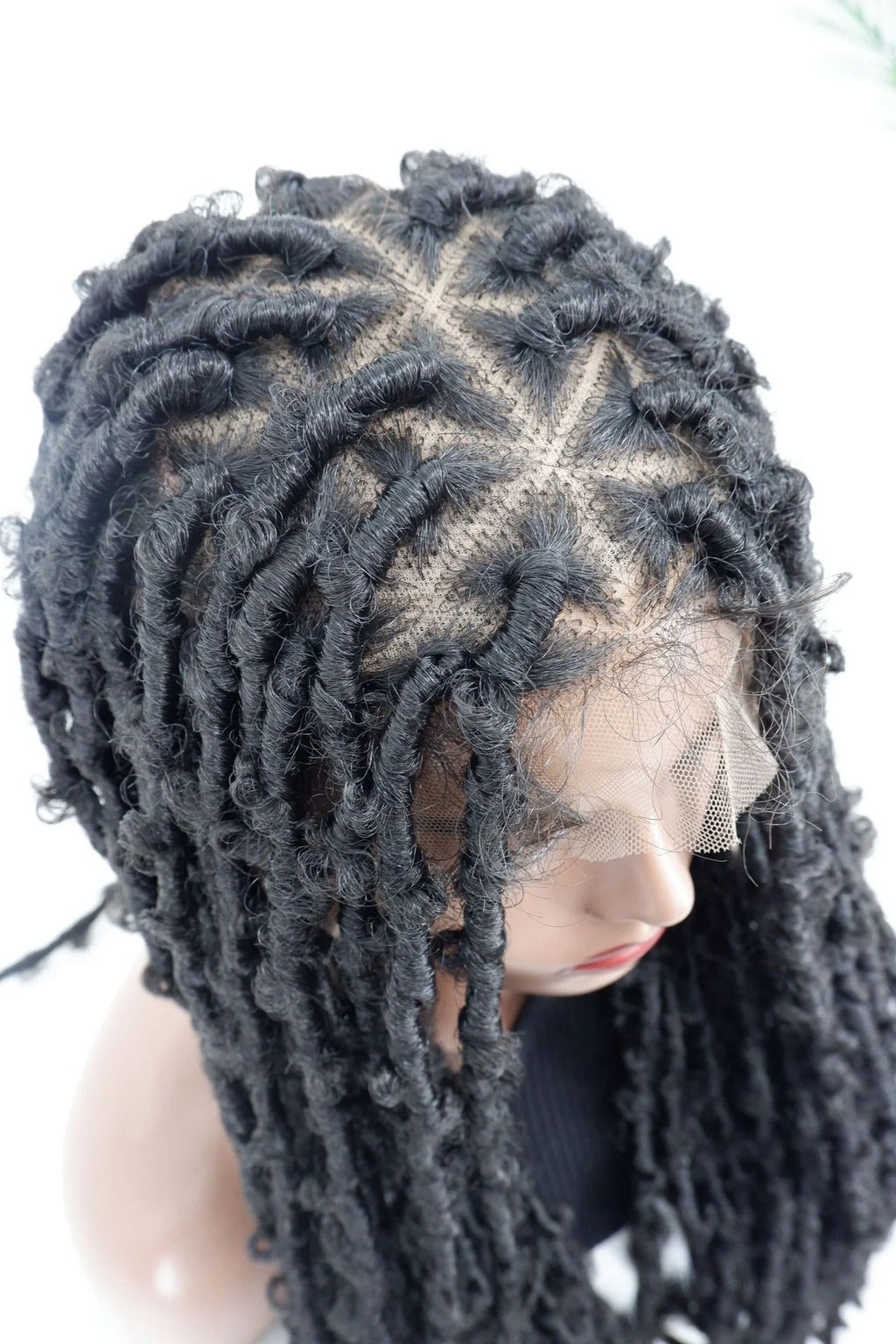 Butterfly Locs Triangle Knotless Braided Wigs for Women