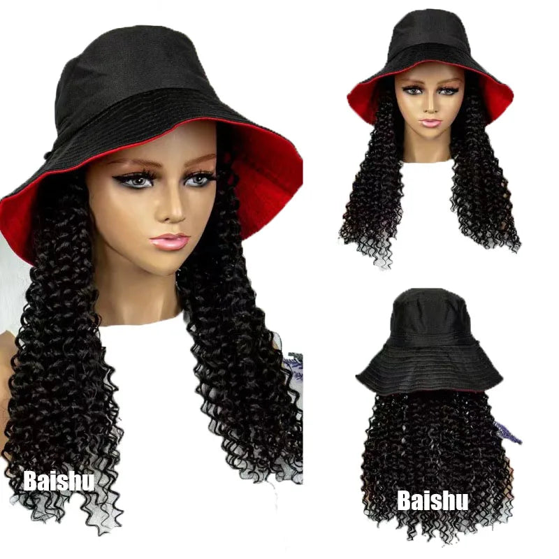 Best-selling Messy-braid Hat Wig Fashionable and Comfortable