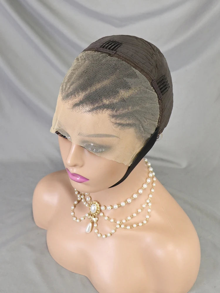 13x4 Lace Frontal Pixie Curly Braided Natural Human Hair