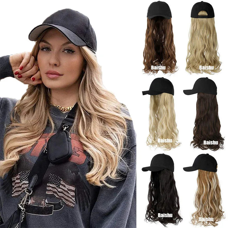 Best-selling Bob Hat Wig with Wavy Long Curly Hair Full Head Cover Wig, Popular in Africa and Europe in Stock