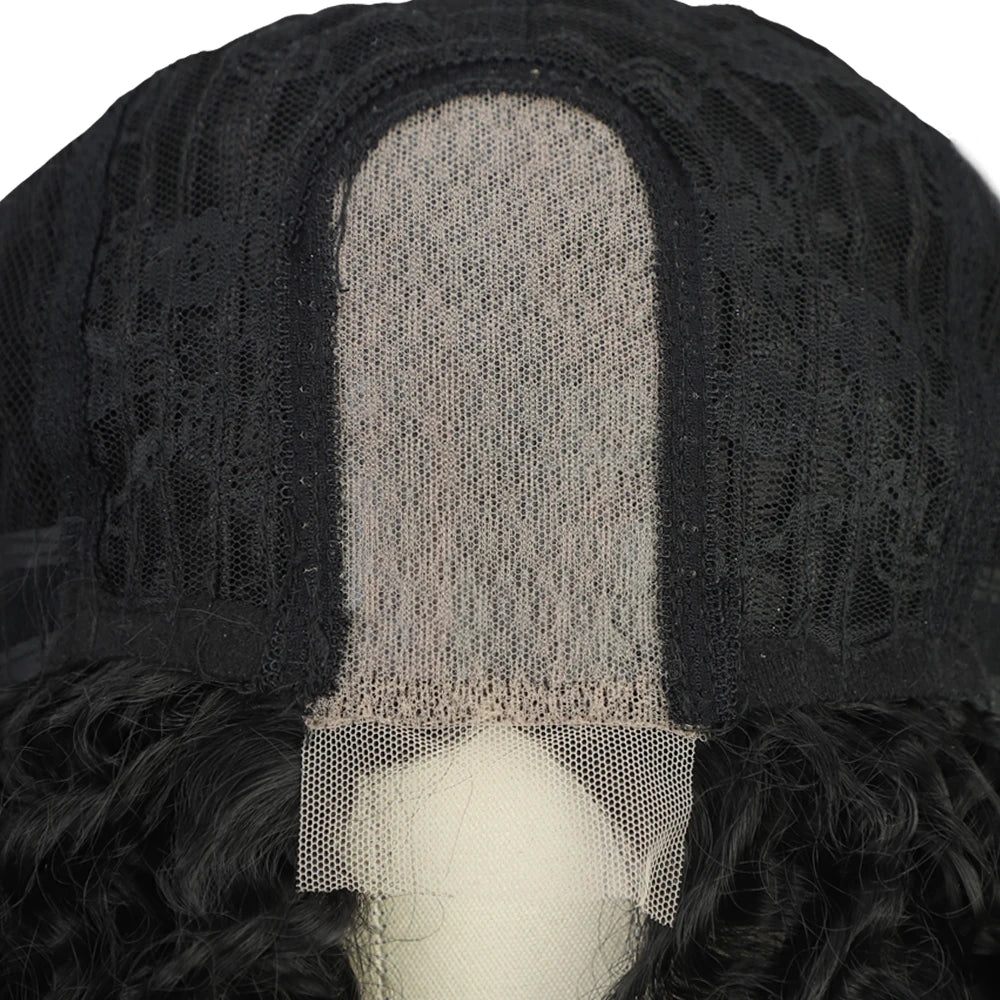 Chinese Suppliers for Lace Synthetic Wigs Afro Kinky Curly Yaki Short Wig for Black Women