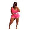 JL324 Hot Selling  Custom 2 Piece Women Short Set Printing Letter Two-Piece Suit Plus Size Women Short Set