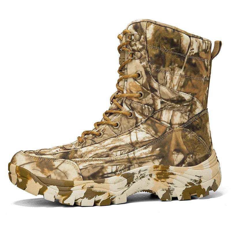 Camouflage Boots New Plus Size Tactical High-Top Outdoor Hiking Field Boots for
