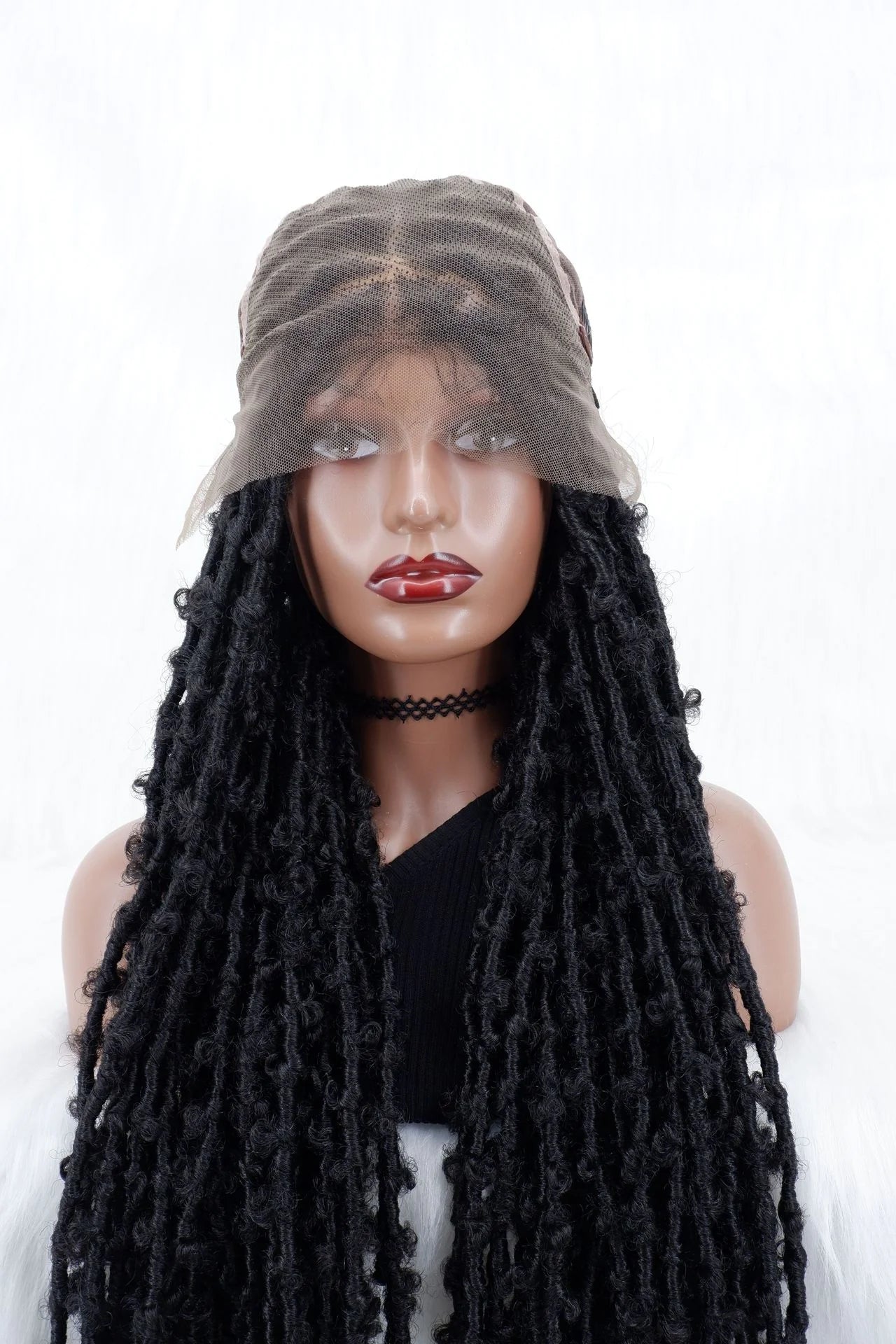 Butterfly Locs Triangle Knotless Braided Wigs for Women