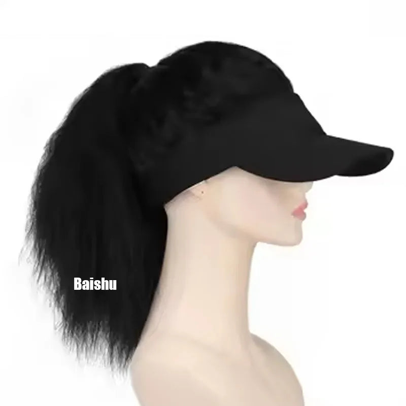 Best-selling Hat Wigs, Curly Wigs for Women, Popular in Africa and Europe Synthetic Wig  in Stock