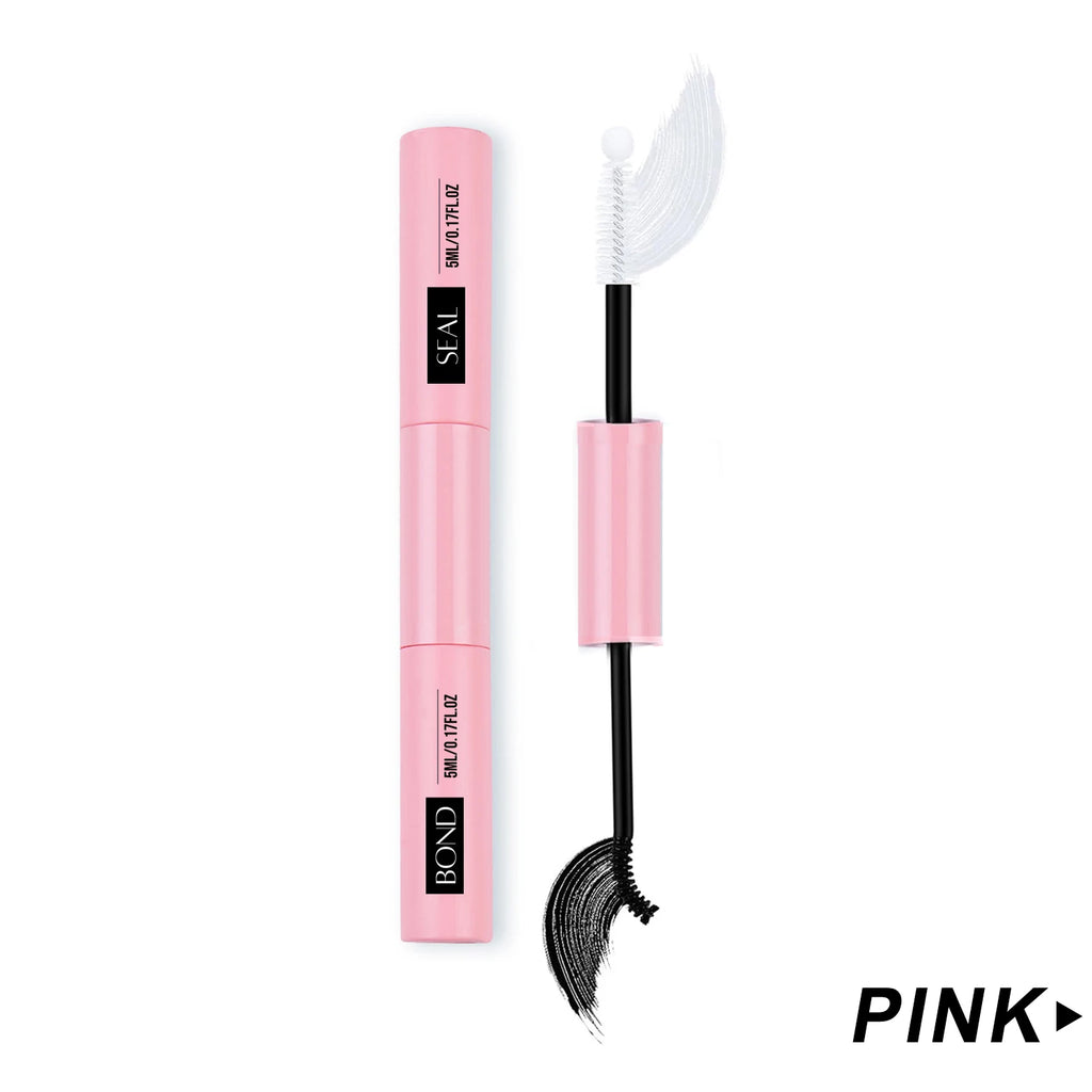 Lash Cluster Glue Bond and Seal Kit with Lash Glue Remover and Tweezers and Lash Brush for Lash Extension Clusters Makeup Tool,