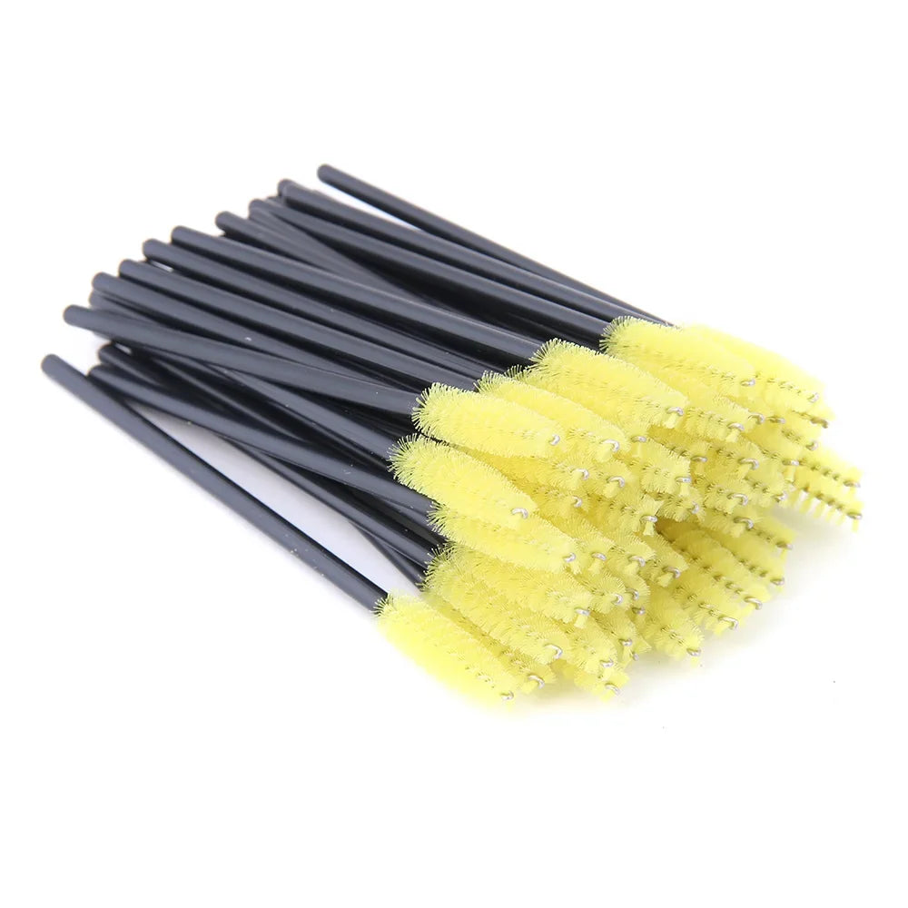 5/25/50 PCS Makeup Brushes Pink Crystal Eyelashes Brush Reusable Fake Lashes Extension Supplies False Eyelash Make up Tool Hot